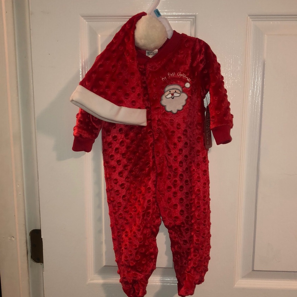 Baby My First Christmas PJ & Hat✨